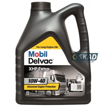 Моторное масло Mobil Delvac XHP Extra 10W-40 4л 152657
