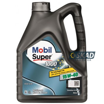 Моторное масло Mobil Super 1000 x1 15W-40 4л 152570
