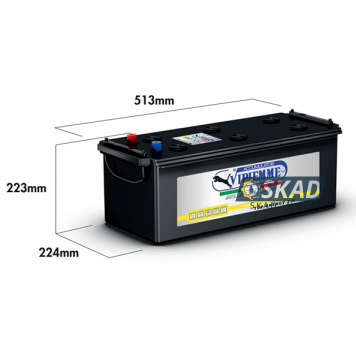 VIPIEMME Top Energy Tir 185Ah +L EN1200A 12V (B159C) Автомобільний акумулятор-1