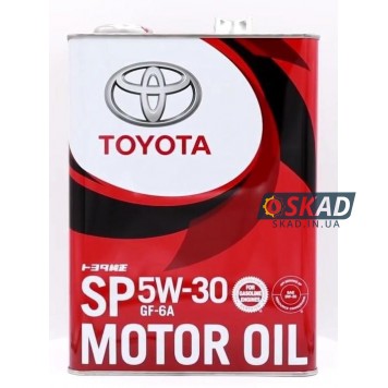Моторное масло Toyota 5W-30 SP/GF-6A, 4 л. (Japan) 08880-13705