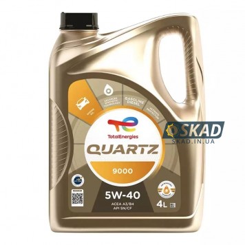 Моторна олива Total Quartz 9000 5W-40, 4 л. 213674