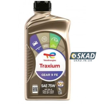 Трансмиссионное масло Total Traxium Gear 9 FE 75W, 1 л. 214244