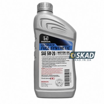 Моторное масло Honda 5W-20 Ultimate Full Synthetic SP/GF-6, 1 л. 08798-9138-1