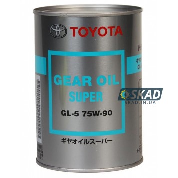 Трансмісійна олива Toyota Gear Oil Super 75W-90, GL-5, 1л. (Japan) 08885-02106