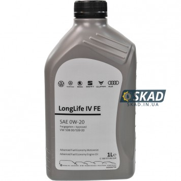 Моторна олива VAG LongLife IV FE 0W-20, 1 л. GS60577M2