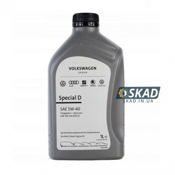 Моторное масло VAG Special D 5W-40, 1 л. GS55505M2