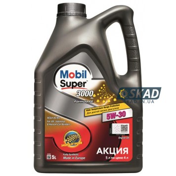 Моторна олива Mobil Super 3000 x1 Formula FE 5W-30 5л 156155