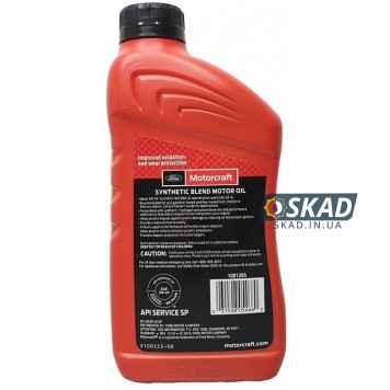 Моторное масло Motorcraft Ford Synthetic Blend Motor Oil 5W-20, 946 мл. XO5W20-Q1SP-1