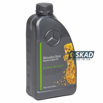 Моторна олива Mercedes-Benz Genuine Engine Oil 5W-30, MB 228.51, LT, 1 л. A000989790611ADEE