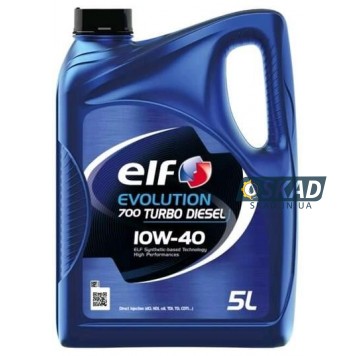 Моторна олива Elf Evolution 700 TD 10W-40, 5 л. 214121