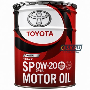 Моторна олива Toyota Synthetic Motor Oil SP/GF6A, 0W-20 (Japan), 20л. 08880-13203