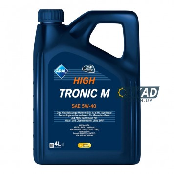 Моторное масло Aral HighTronic M 5W-40, 4 л. 15F48D