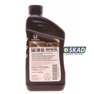 Моторна олива Honda SYNTHETIC BLEND SP/GF-6 5W-20, 946 мл. (Japan) 08798-9132-1