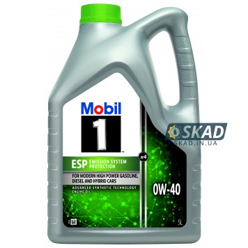 Моторна олива Mobil 1 ESP X4 0W-40 5л 157814