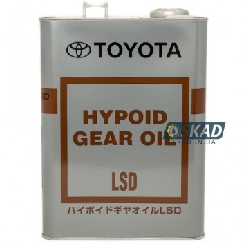 Трансмиссионное масло Toyota Hypoid Gear LSD 85W-90 GL-5, 4л. (Japan) 08885-00305