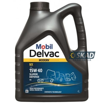 Моторна олива Mobil Delvac Modern 15W-40 Super Defense V4 4 л. 157463