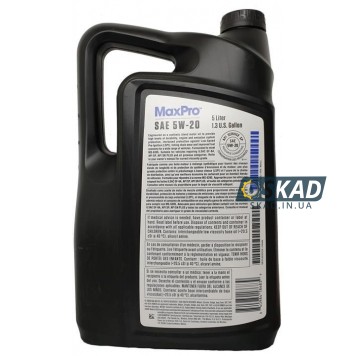 Моторное масло Mopar MaxPro SAE 5W-20 Engine Oil SP/GF-6A, 5 л. 68518203AA-1