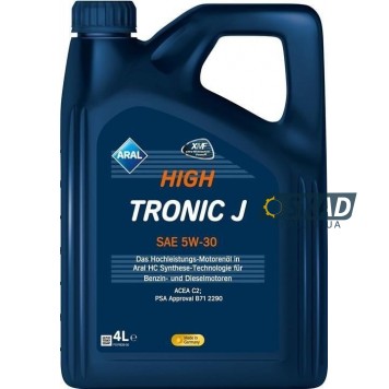 Моторное масло Aral HighTronic J 5W-30, 4 л. 1555F7