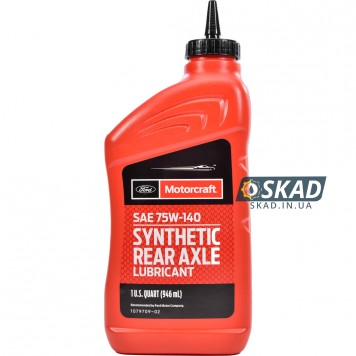 Трансмиссионное масло Ford Motorcraft SAE 75W-140 Synthetic Rear Axle Lubricant, 946 мл. XY75W140-QL