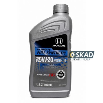 Моторное масло Honda 5W-20 Ultimate Full Synthetic SP/GF-6, 1 л. 08798-9138