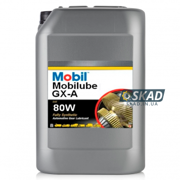 Трансмиссионное масло Mobilube GXA 80W 20л 152978