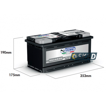 VIPIEMME Safe Energy Plus 65Ah +R EN630A 12V (B654C) Автомобильный аккумулятор-1