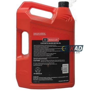 Моторное масло Motorcraft Ford Premium Synthetic Blend Motor Oil 5W-20, 4.73 л. XO5W20-5Q3SP-1