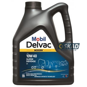 Моторное масло Mobil Delvac Modern 10W-40 Super Defense V1 4 л. 157454